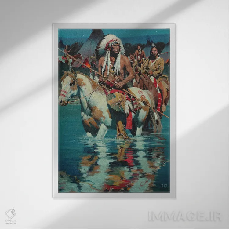 تابلو دکوراتیو "بعد از شورا" اثر دیوید من - نمای قابدار سفید