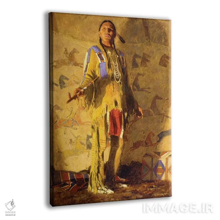 تابلو دکوراتیو "صلح میان کلاغ ها" اثر دیوید من - نمای پرسپکتیو محصول