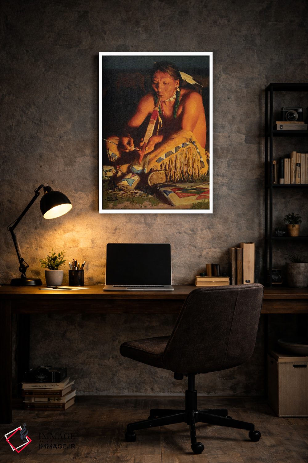 تابلو دکوراتیو "دود کیوا" اثر دیوید من - D6W