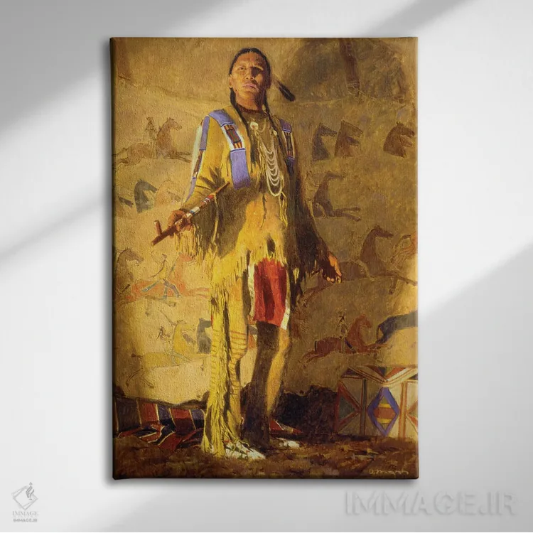 تابلو دکوراتیو "صلح میان کلاغ ها" اثر دیوید من - نمای روبهرو روی دیوار