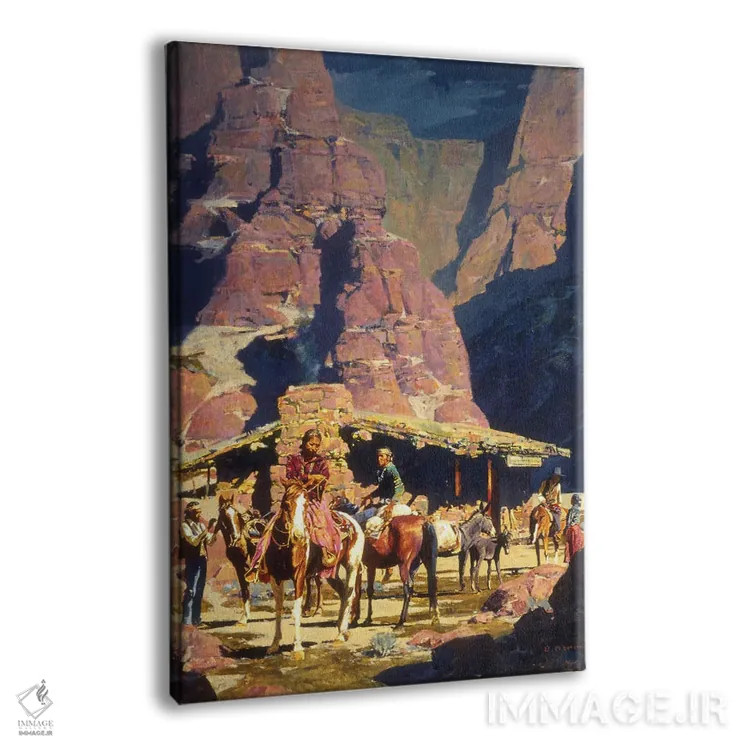 تابلو دکوراتیو "معامله شبانه در صخره قرمز" اثر دیوید من - نمای پرسپکتیو محصول