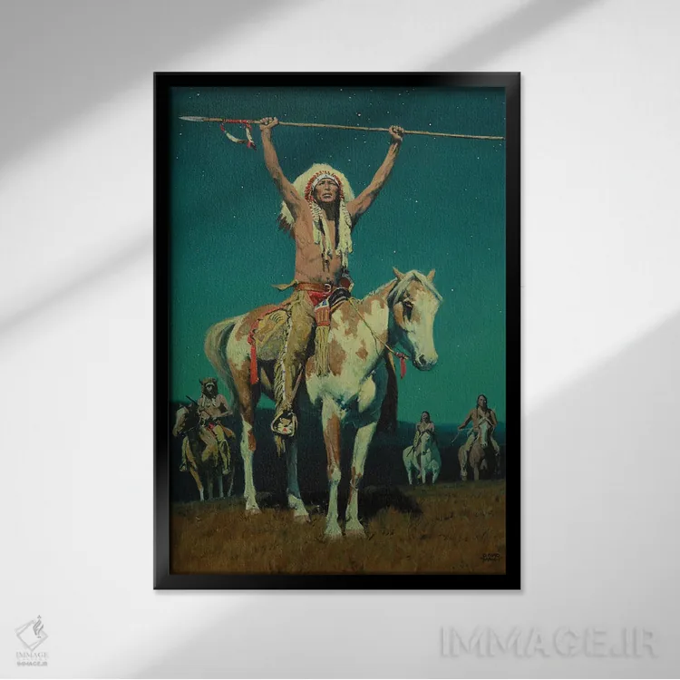 تابلو دکوراتیو "برکات ماه" اثر دیوید من - نمای قابدار مشکی