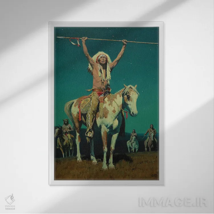 تابلو دکوراتیو "برکات ماه" اثر دیوید من - نمای قابدار سفید