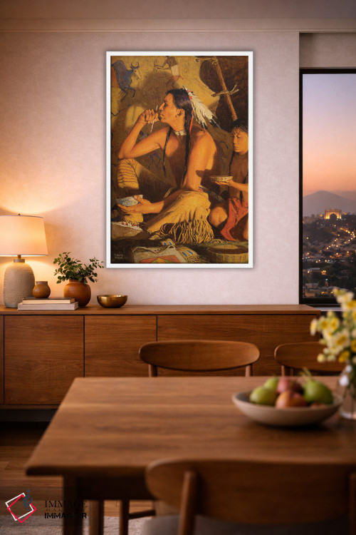 تابلو دکوراتیو "لحظه شجاعت" اثر دیوید من - D1W