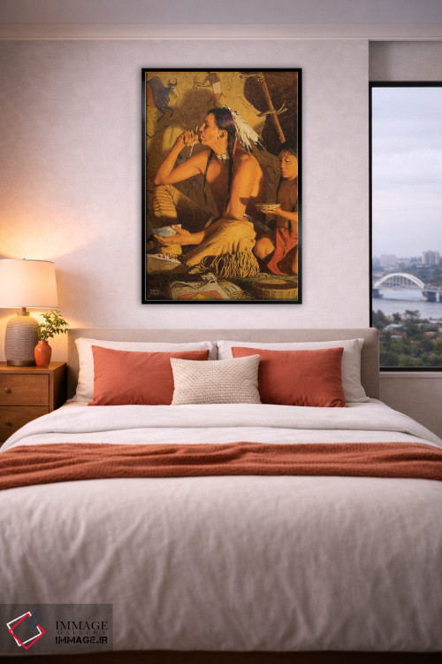 تابلو دکوراتیو "لحظه شجاعت" اثر دیوید من - D6B