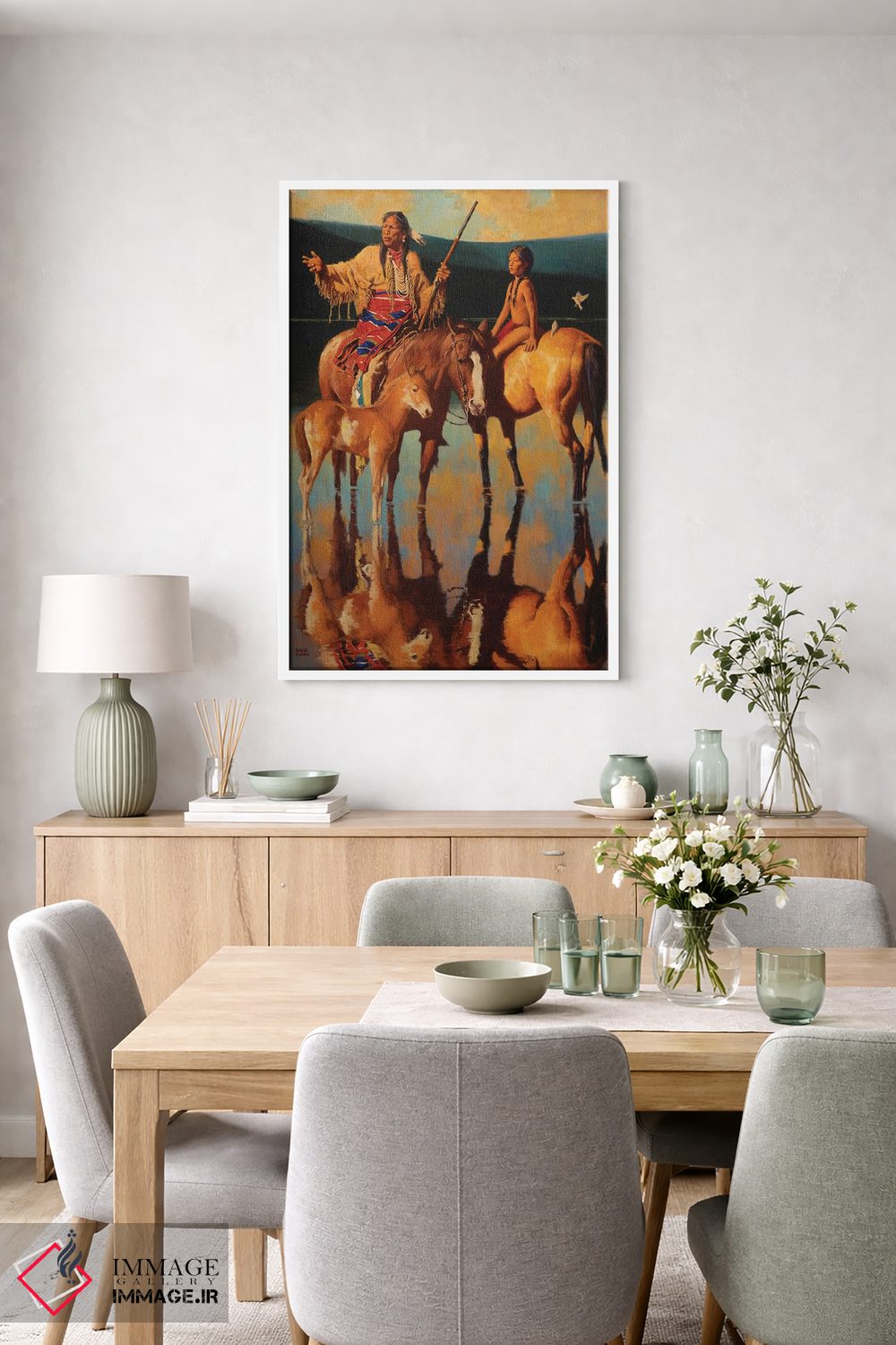 تابلو دکوراتیو "غروب لاکوتا" اثر دیوید من - D6W