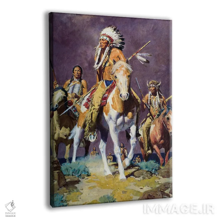 تابلو دکوراتیو "طوفان دشت" اثر دیوید من - نمای پرسپکتیو محصول