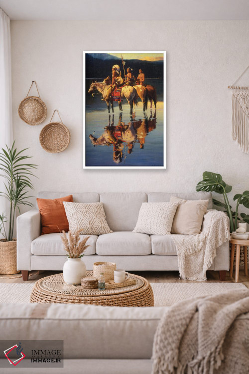 تابلو دکوراتیو "صلح بر دریاچه آبی" اثر دیوید من - D2W