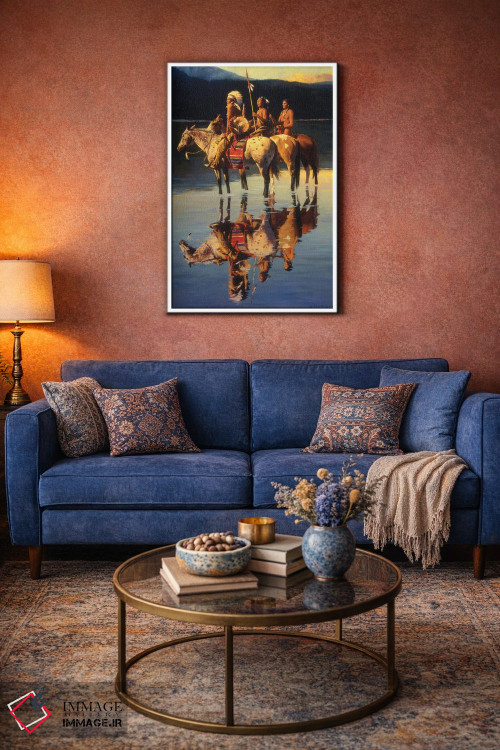 تابلو دکوراتیو "صلح بر دریاچه آبی" اثر دیوید من - D4W