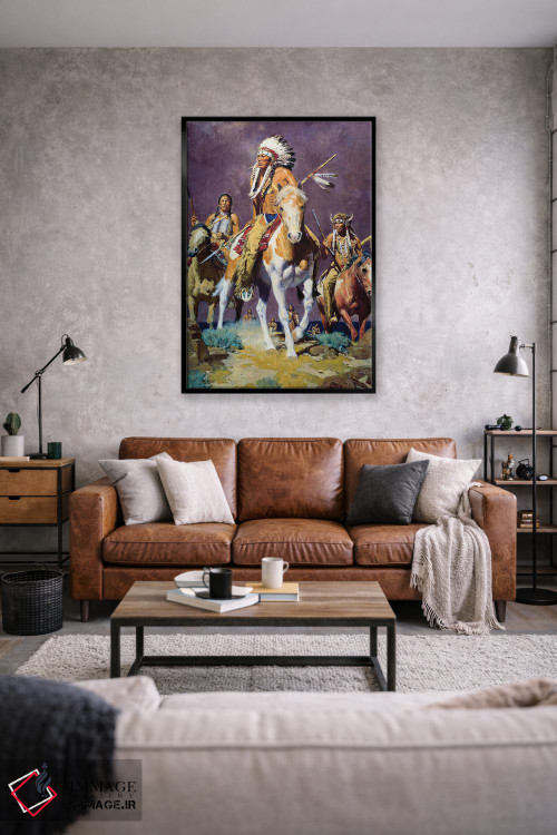 تابلو دکوراتیو "طوفان دشت" اثر دیوید من - D2B