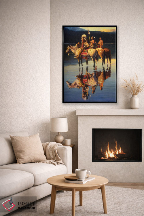 تابلو دکوراتیو "صلح بر دریاچه آبی" اثر دیوید من - D6B