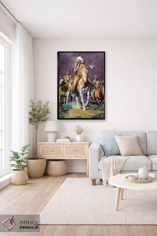 تابلو دکوراتیو "طوفان دشت" اثر دیوید من - D5B