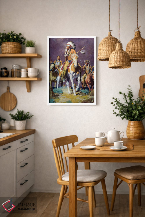 تابلو دکوراتیو "طوفان دشت" اثر دیوید من - D3W