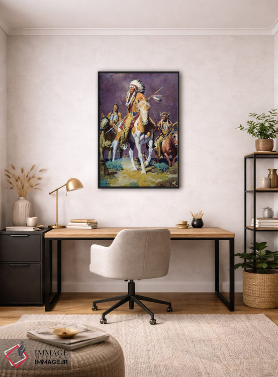 تابلو دکوراتیو "طوفان دشت" اثر دیوید من - D6B