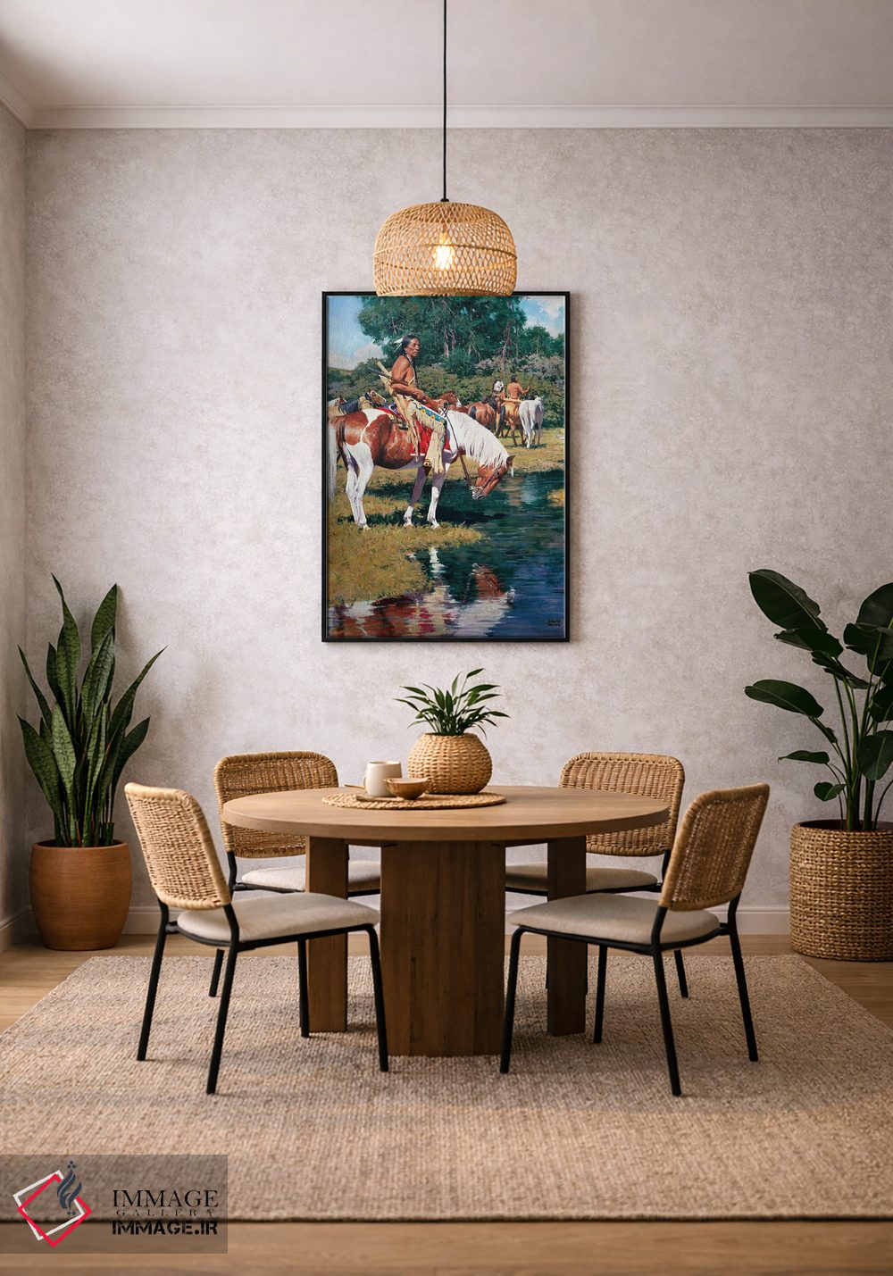 تابلو دکوراتیو "نگهبان پونی" اثر دیوید من - D5B