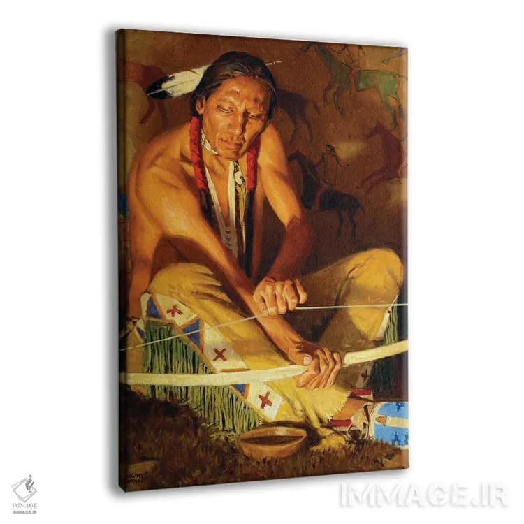 تابلو دکوراتیو چوب و زه اثر دیوید من - نمای پرسپکتیو محصول