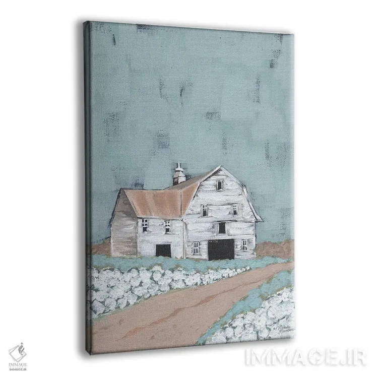 تابلو مدرن بزرگ شده در طویله اثر میشل نورمن - نمای پرسپکتیو محصول