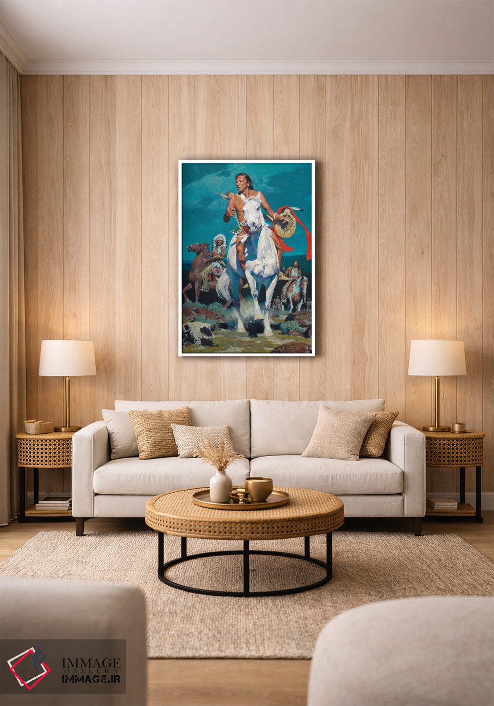 تابلو دکوراتیو "نوک میزای بلند" اثر دیوید من - D1W