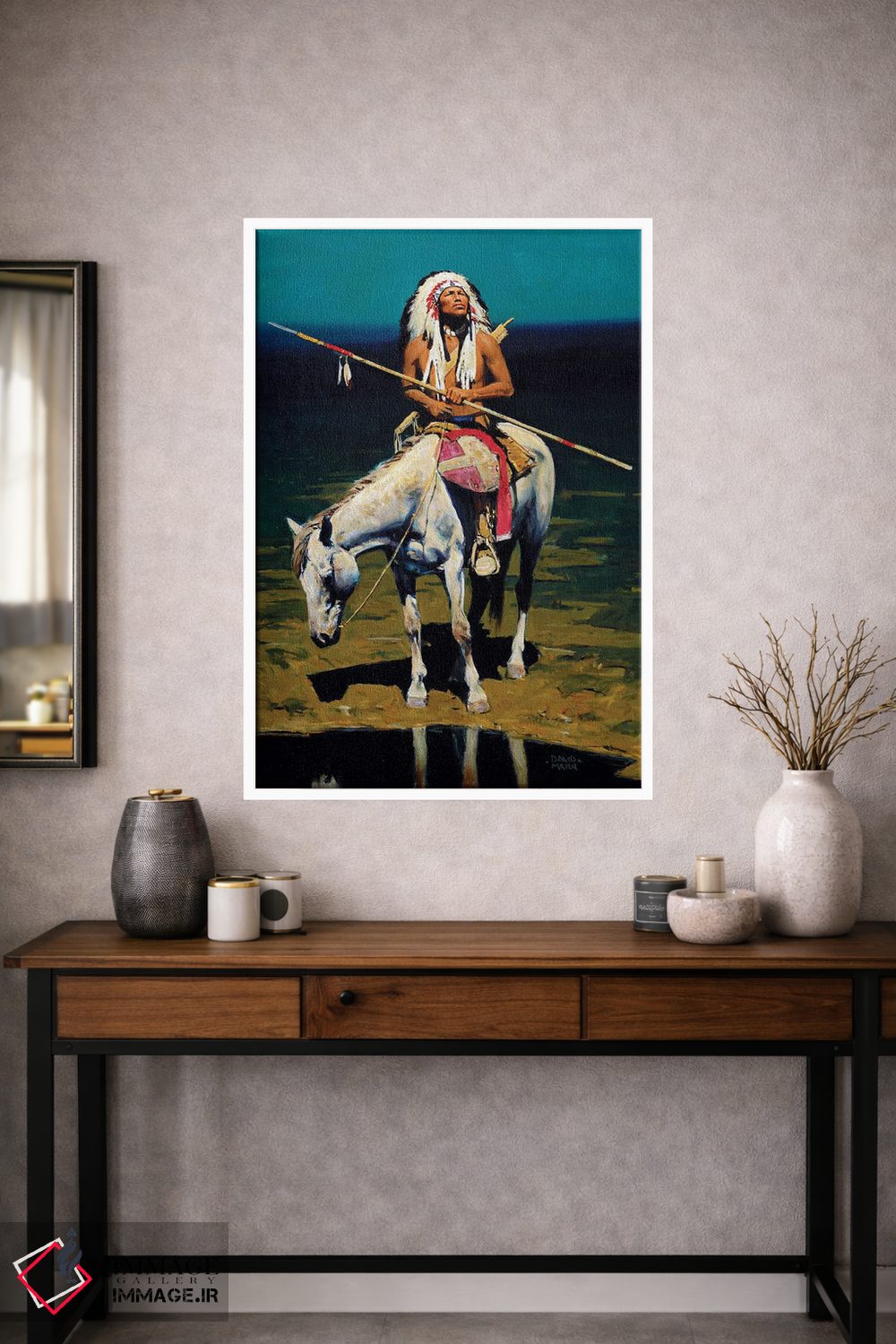 تابلو دکوراتیو "ماه نجواگر" اثر دیوید من - D1W