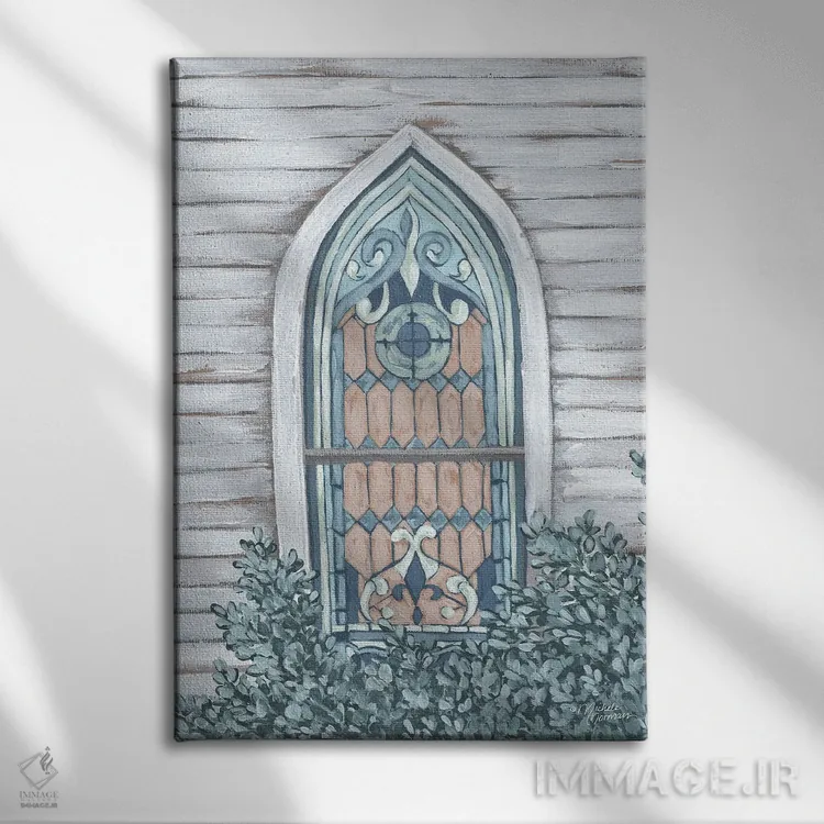 تابلو دکوراتیو رفتن به کلیسا اثر میشل نورمن - نمای روبهرو روی دیوار
