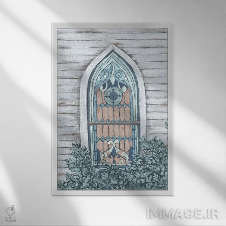 تابلو دکوراتیو رفتن به کلیسا اثر میشل نورمن - نمای قابدار سفید