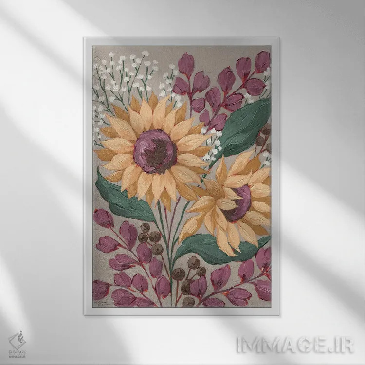 تابلو دکوراتیو چهره های آفتابی اثر میشل نورمن - نمای قابدار سفید