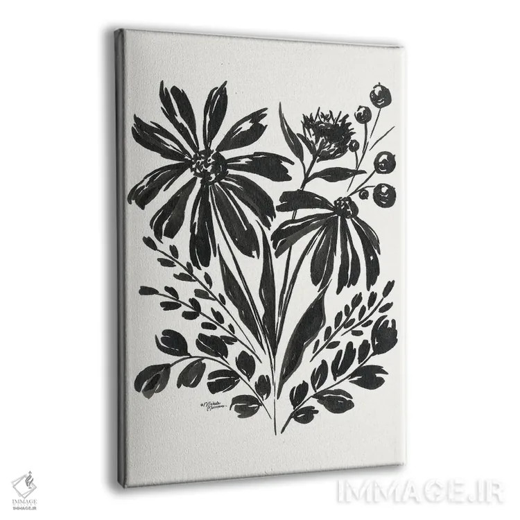 تابلو مدرن باغ گل مروارید ۲ اثر میشل نورمن - نمای پرسپکتیو محصول