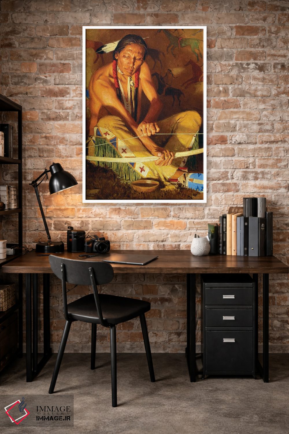 تابلو دکوراتیو چوب و زه اثر دیوید من - D3W