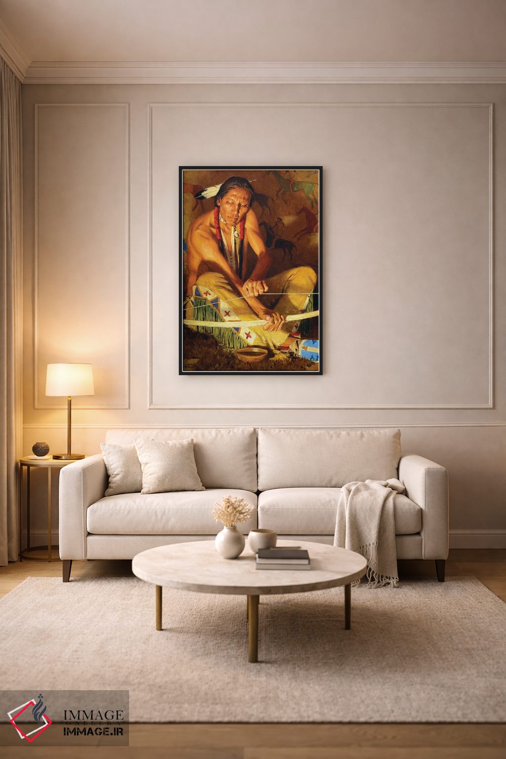 تابلو دکوراتیو چوب و زه اثر دیوید من - D5B