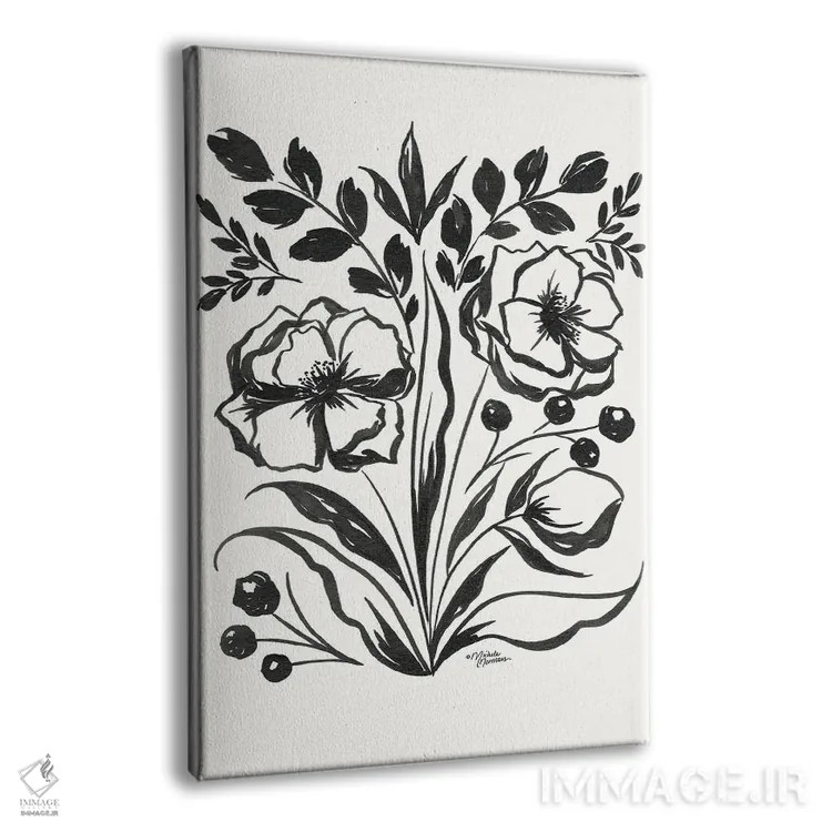 تابلو مدرن طرح گلی مایا اثر میشل نورمن - نمای پرسپکتیو محصول