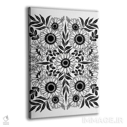 تابلو مدرن منتخبی از گل آفتابگردان اثر میشل نورمن - نمای پرسپکتیو محصول