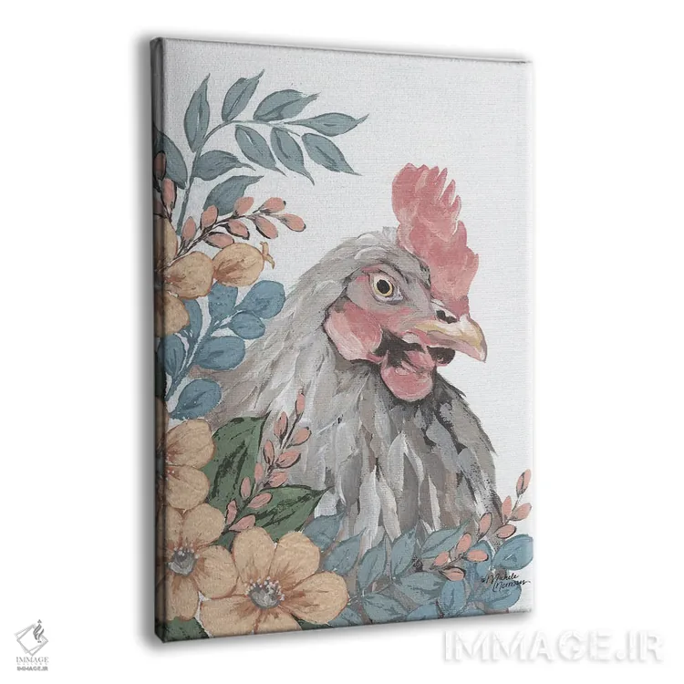 تابلو دکوراتیو مرغ در باغ اثر میشل نورمن - نمای پرسپکتیو محصول