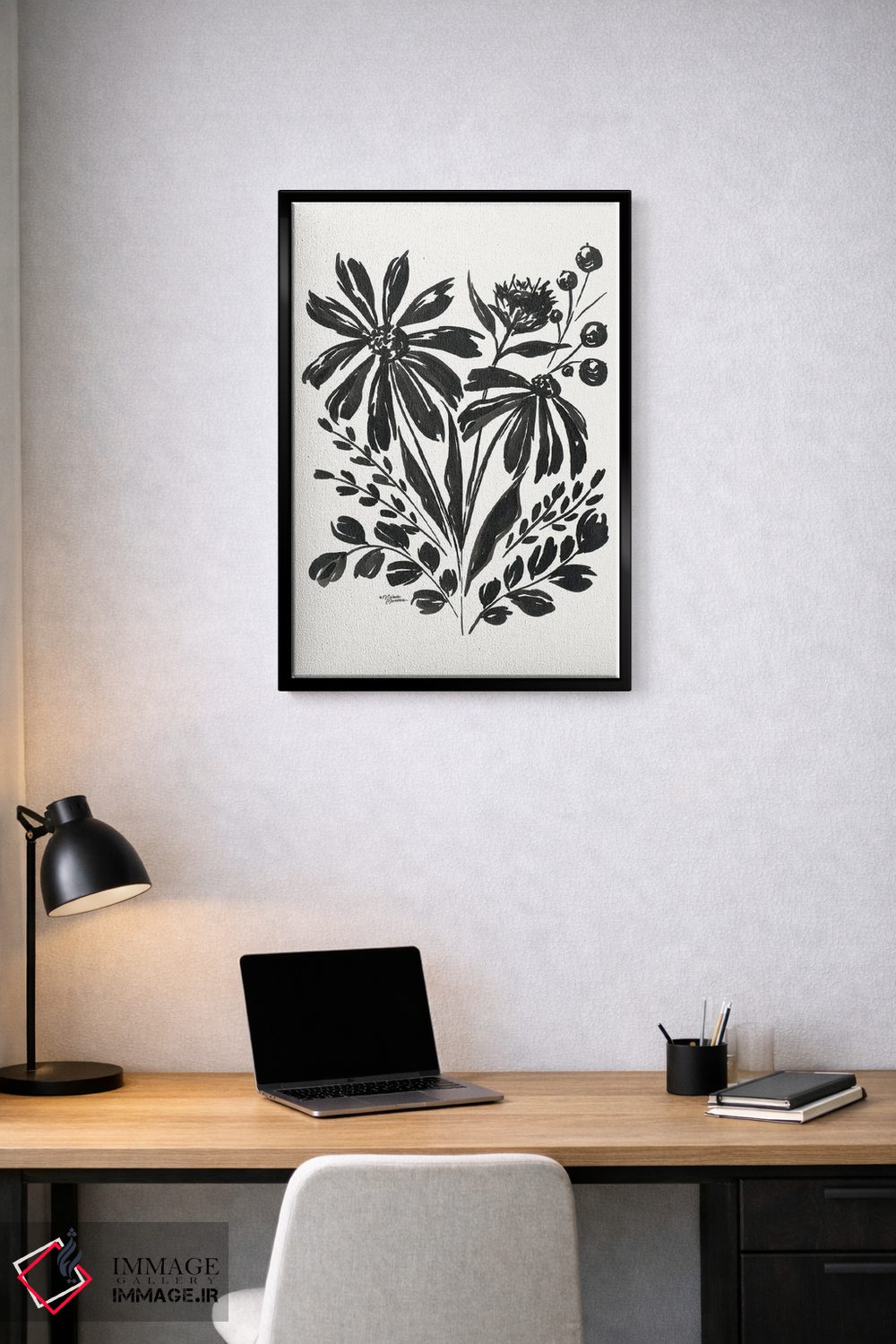 تابلو مدرن باغ گل مروارید ۲ اثر میشل نورمن - D2B