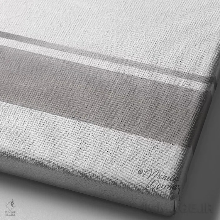 تابلو مدرن سخت کار کن اثر میشل نورمن - نمای نزدیک بافت بوم