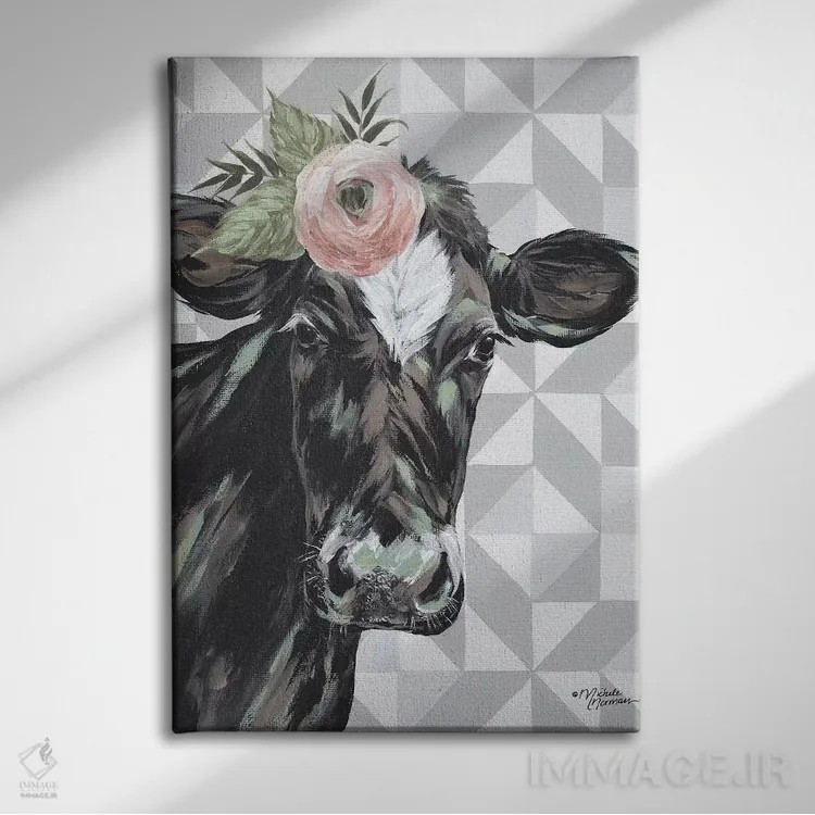 تابلو مدرن کلمنتین اثر میشل نورمن - نمای روبهرو روی دیوار