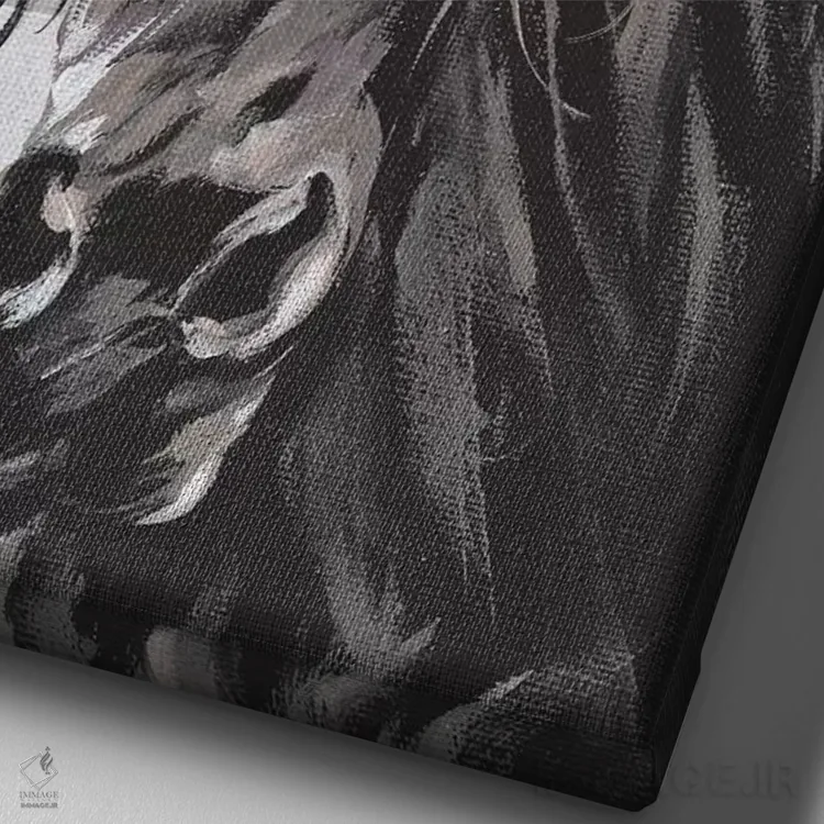 تابلو مدرن فیونا اثر میشل نورمن - نمای نزدیک بافت بوم