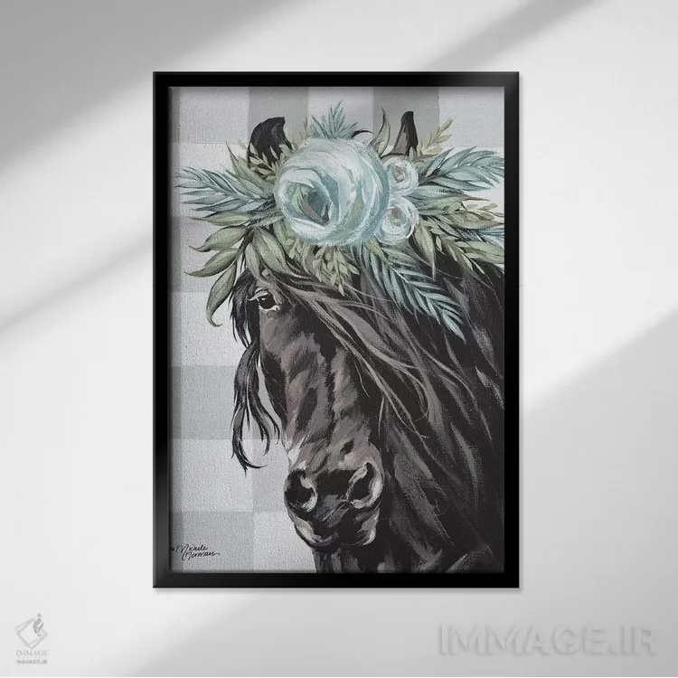 تابلو مدرن فیونا اثر میشل نورمن - نمای قابدار مشکی