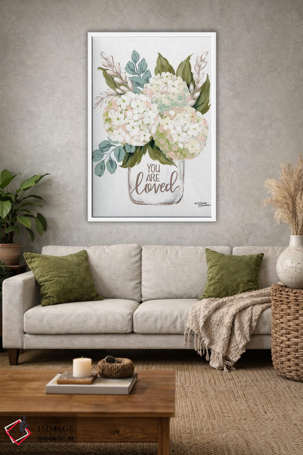 تابلو مدرن گل هایی که دوستت دارند اثر میشل نورمن - D1W