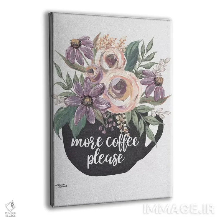 تابلو مدرن یک قهوه دیگر لطفا اثر میشل نورمن - نمای پرسپکتیو محصول