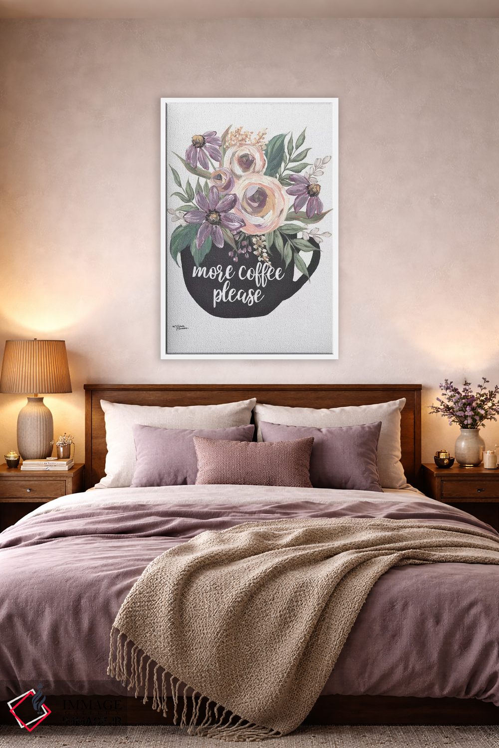 تابلو مدرن یک قهوه دیگر لطفا اثر میشل نورمن - D4W