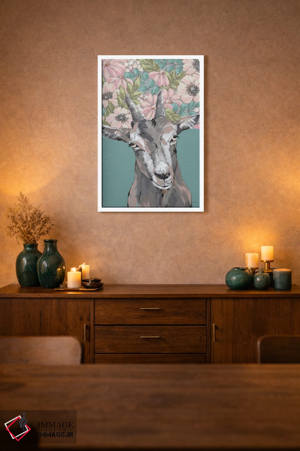 تابلو مدرن گرتی بز اثر میشل نورمن - D1W