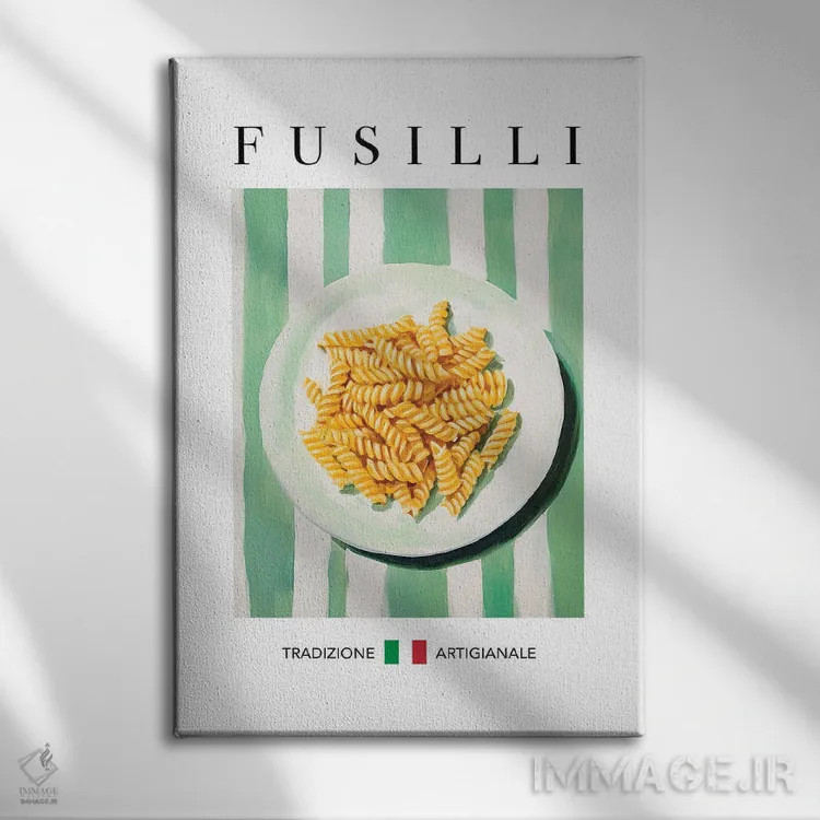 تابلو مدرن فوزیلی اثر آندریاس ماگنوسون - نمای روبهرو روی دیوار