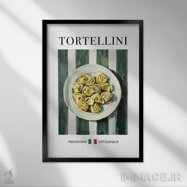 تابلو مدرن تورتلینی اثر آندریاس ماگنوسون - نمای قابدار مشکی