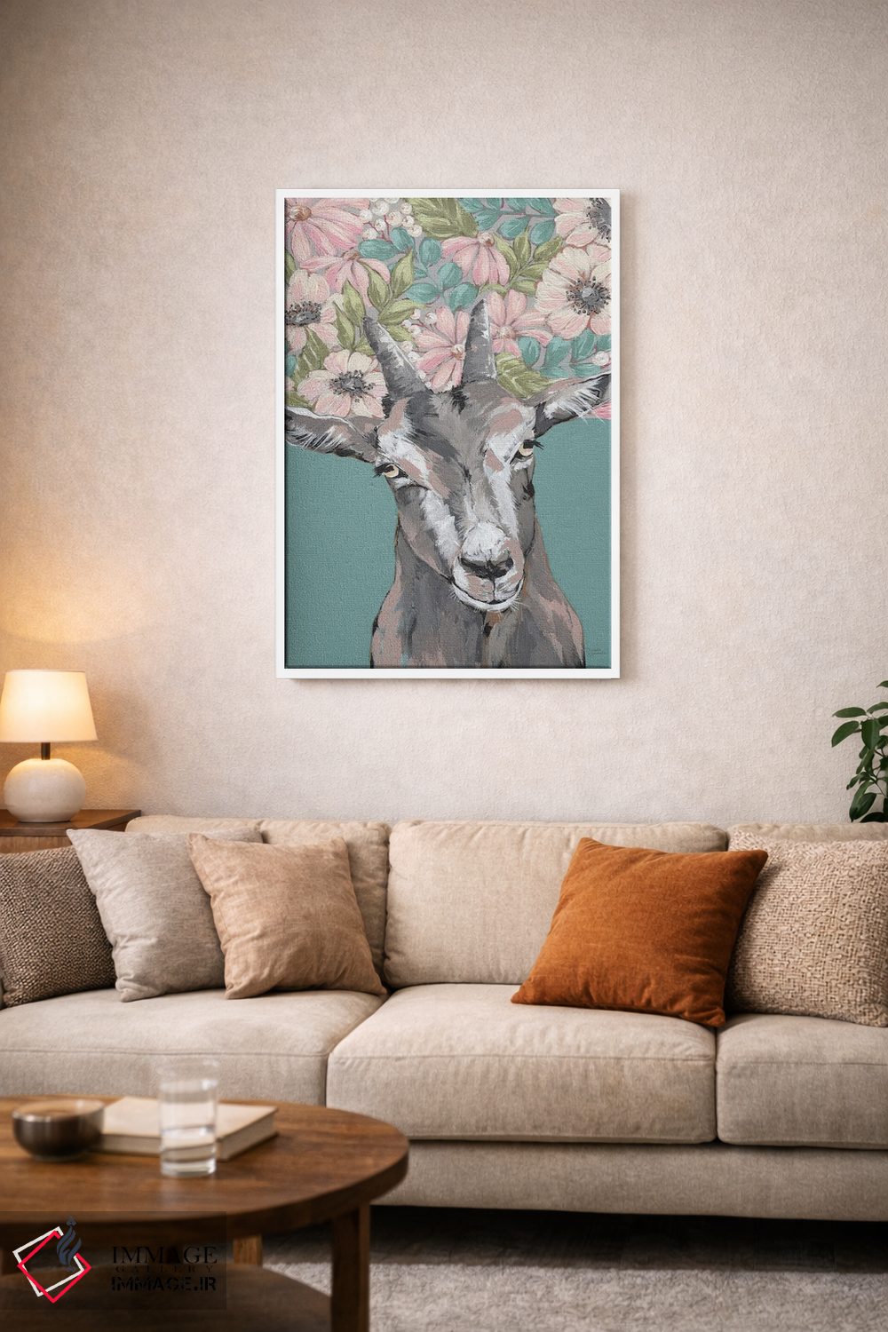 تابلو مدرن گرتی بز اثر میشل نورمن - D3W