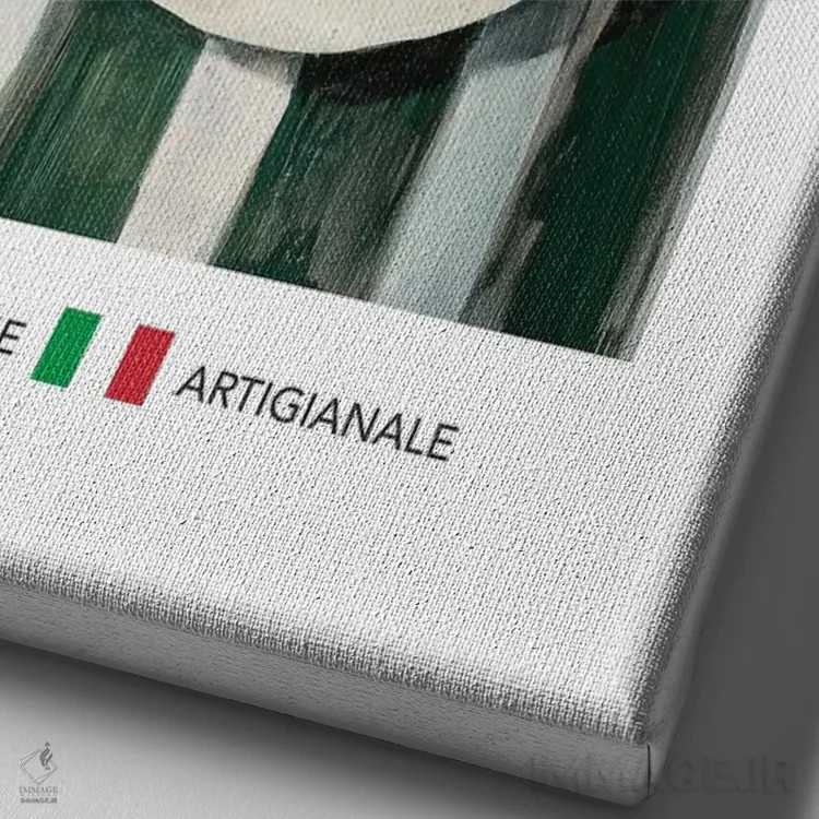 تابلو مدرن تورتلینی اثر آندریاس ماگنوسون - نمای نزدیک بافت بوم