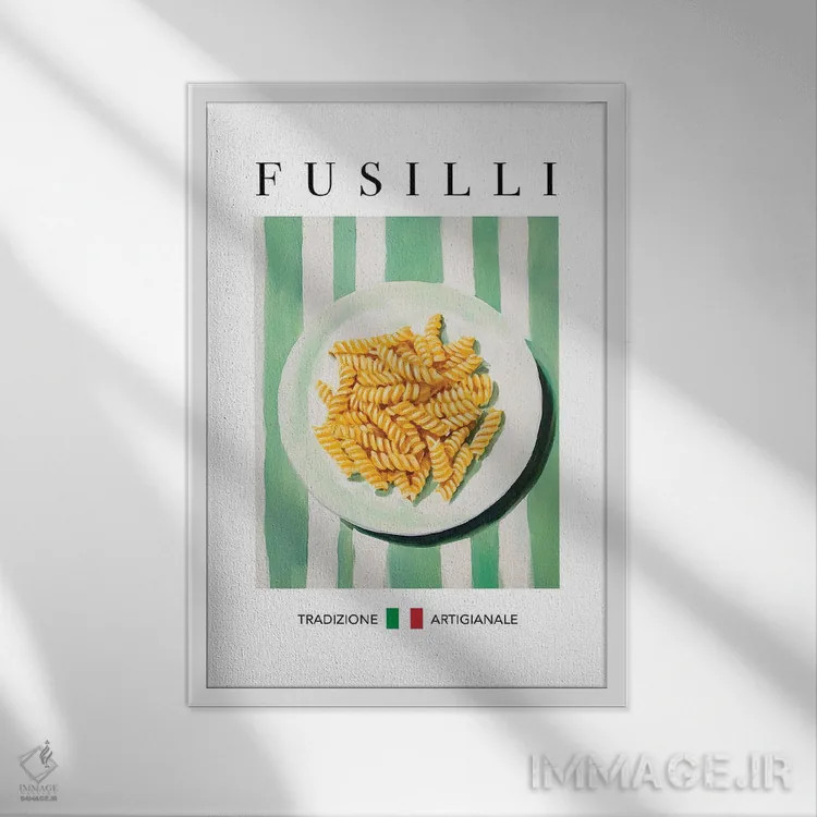 تابلو مدرن فوزیلی اثر آندریاس ماگنوسون - نمای قابدار سفید