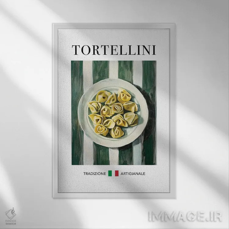 تابلو مدرن تورتلینی اثر آندریاس ماگنوسون - نمای قابدار سفید