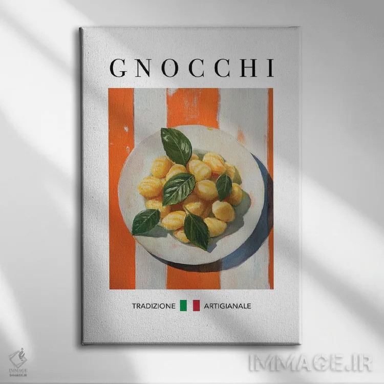 تابلو مدرن گنوکی اثر آندریاس ماگنوسون - نمای روبهرو روی دیوار