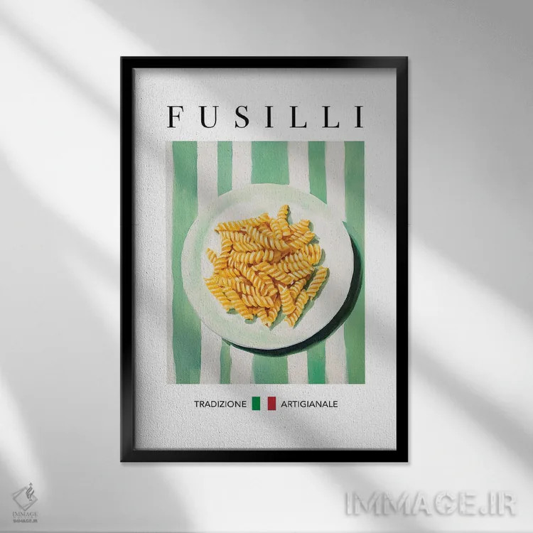 تابلو مدرن فوزیلی اثر آندریاس ماگنوسون - نمای قابدار مشکی