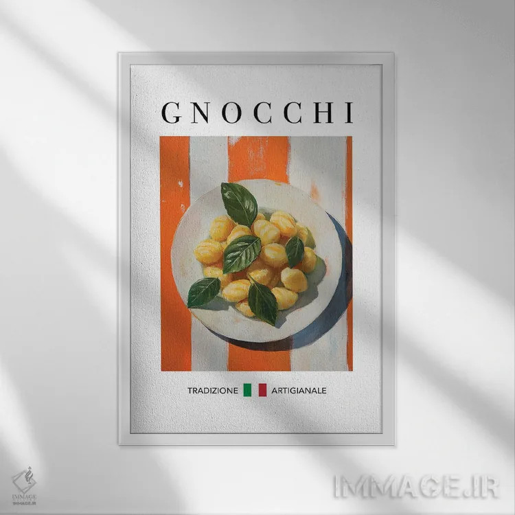 تابلو مدرن گنوکی اثر آندریاس ماگنوسون - نمای قابدار سفید